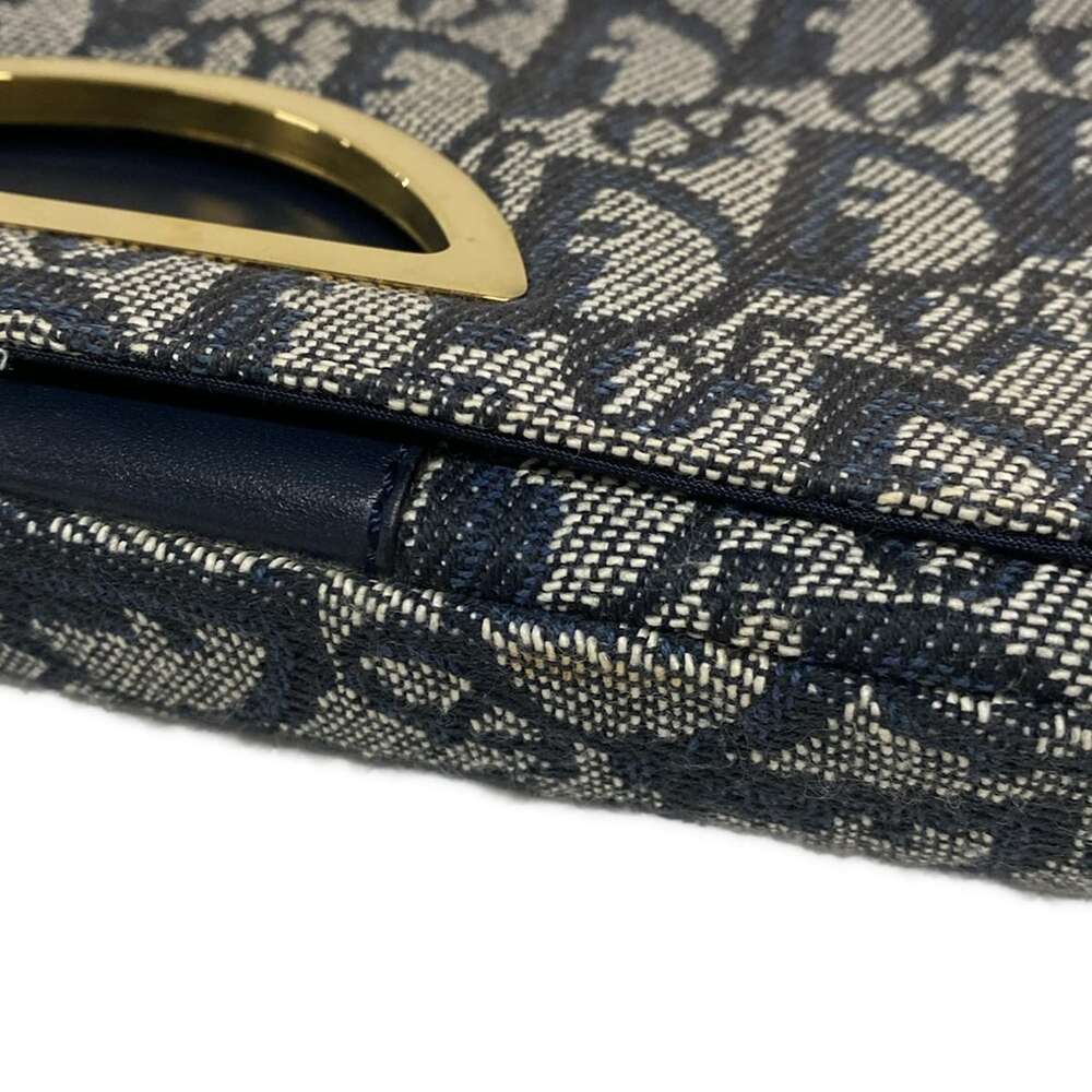 Christian Dior DIOR/ChristianDior Maris Pearl,Trotter Shoulder Bag Navy White - Picture 12 of 15